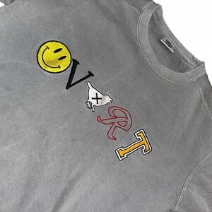 DREW Gray Sweatshirt with Colorful Graphic